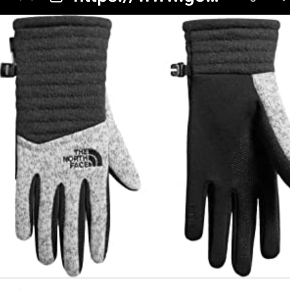The North Face Accessories - The North Face Unisex White & Black Indi Etip 2.0 Gloves Size Large